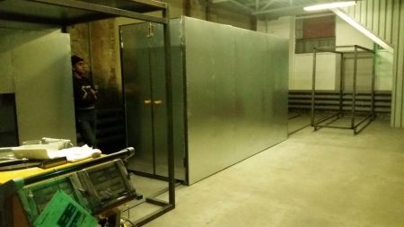 Линия порошковой покраски КРАСТЕХ на производстве группа компаний «ЭЛАЙНС», Санкт-Петербург