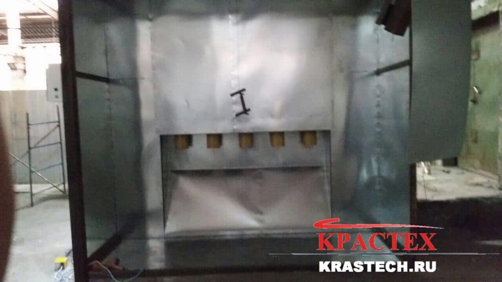 Линия порошковой покраски КРАСТЕХ на производстве ООО «СИТИ ЖКХ», Москва